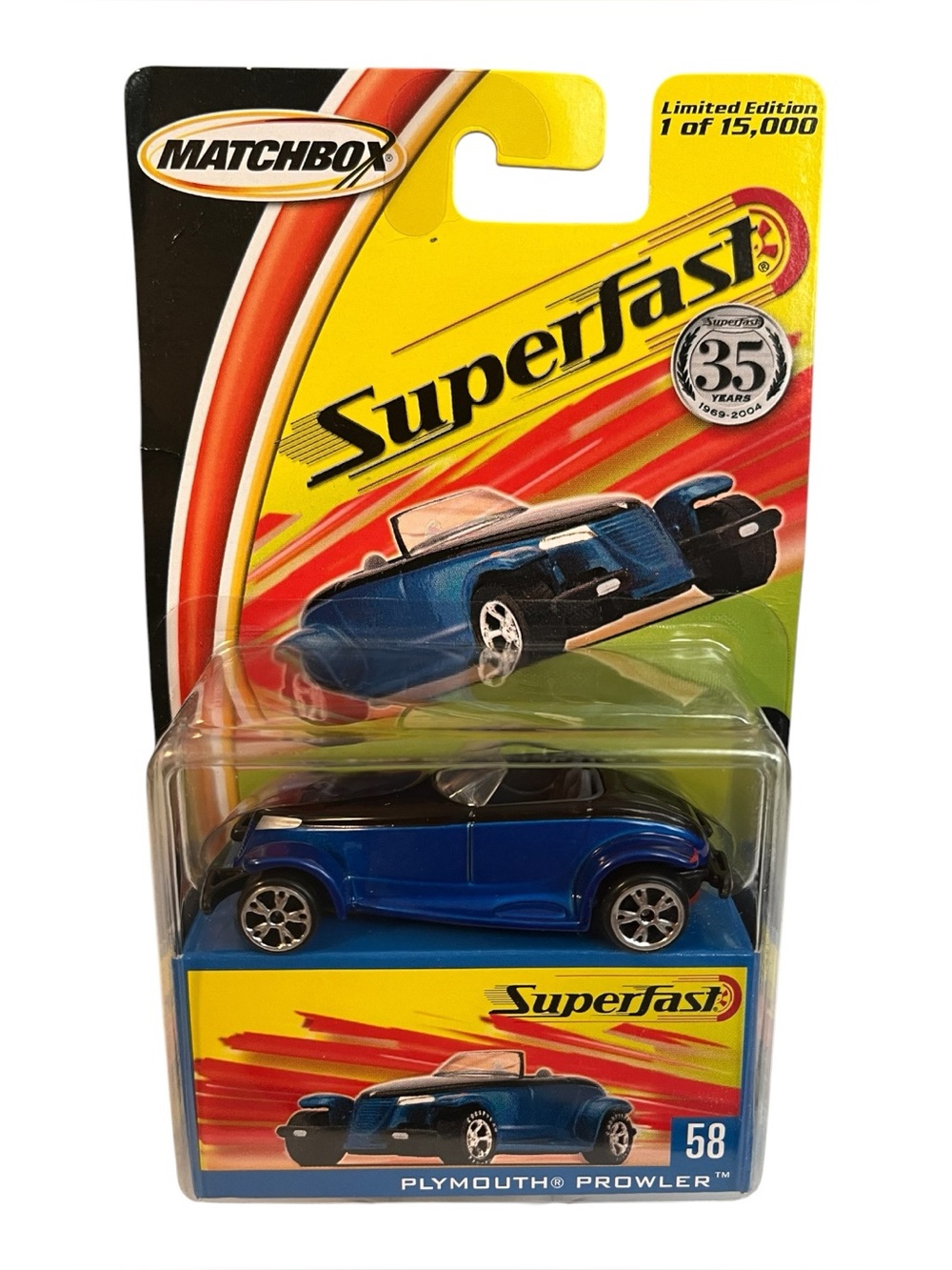 Matchbox 35 Years Superfast 58 Plymouth Prowler Limited Edition Diecast Model